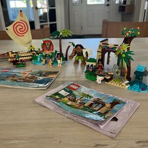 LEGO Disney Moana's Ocean Voyage 41150/41149 Island Adventure Manuals-INCOMPLETE
